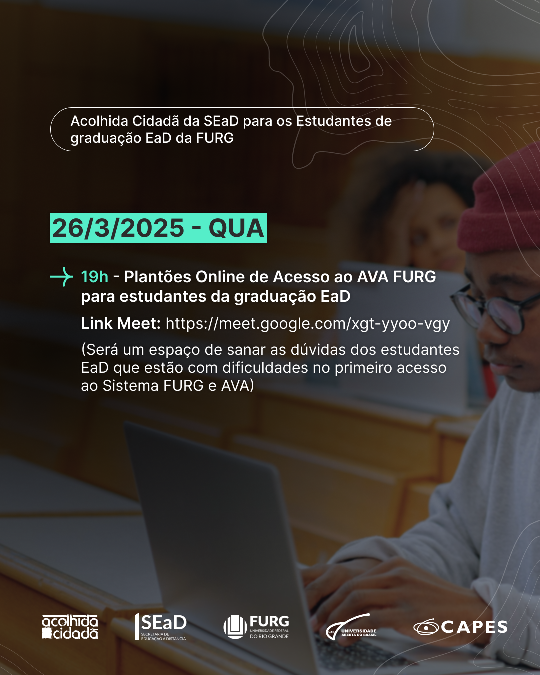 Acolhida Cidadã da SEAD para os Estudantes de graduação EaD da FURG3 26-03-2025.png